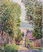 Alfred Sisley Une rue a Louveciennes oil painting artist
